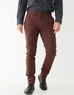 FatFace Heyshott Slim Stretch Chino Dark Brown Discount