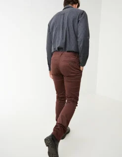 FatFace Heyshott Slim Stretch Chino Dark Brown Discount