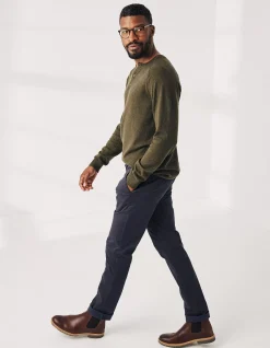 FatFace Heyshott Slim Stretch Chinos Navy Clearance