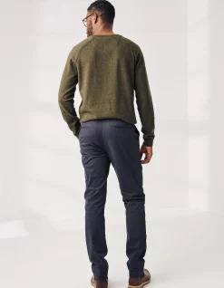 FatFace Heyshott Slim Stretch Chinos Navy Clearance