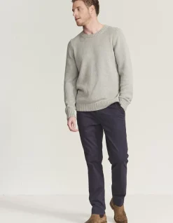 FatFace Heyshott Slim Stretch Chinos Navy Clearance