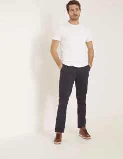 FatFace Heyshott Slim Stretch Chinos Navy Clearance