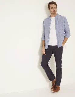 FatFace Heyshott Slim Stretch Chinos Navy Clearance