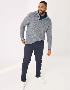 FatFace Heyshott Slim Stretch Chinos Navy Clearance