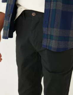 FatFace Heyshott Slim Stretch Chino Black Sale