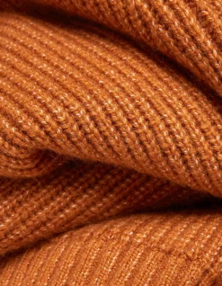 FatFace Hinton Crew Neck Jumper Orange Hot
