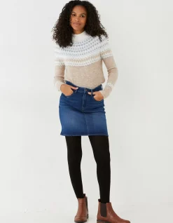 FatFace Hope Denim Skirt Mid Blue Online