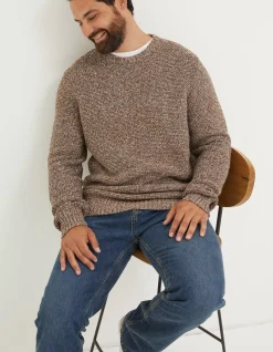 FatFace Hove Crew Jumper Natural Discount