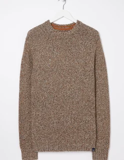 FatFace Hove Crew Jumper Natural Discount