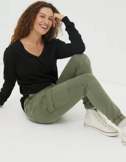 FatFace Hythe Cargo Trouser Green Outlet