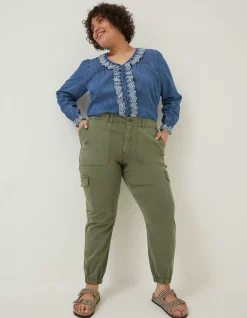FatFace Hythe Cargo Trouser Green Outlet