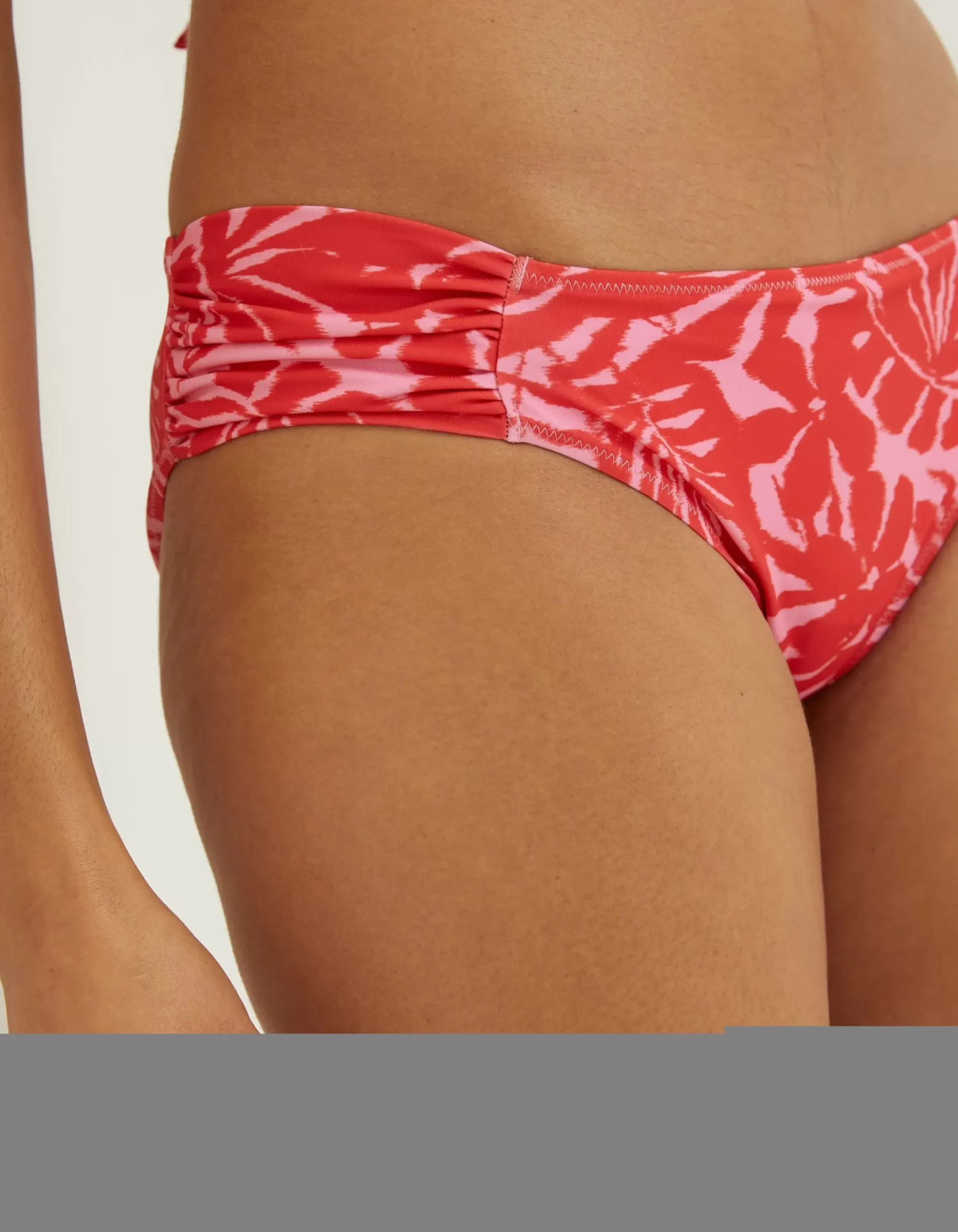 FatFace Ikat Leaves Bikini Bottoms Bright Pink Online