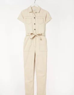 FatFace Imogen Boilersuit Ecru Discount