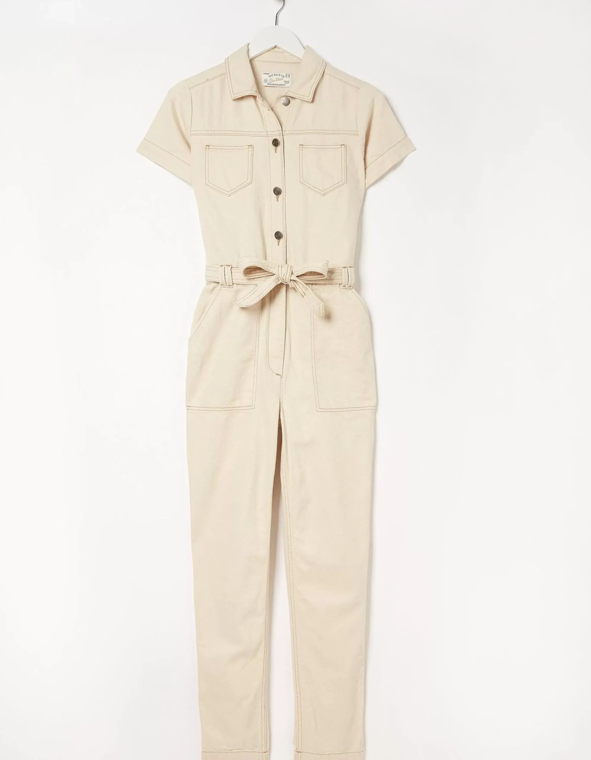 FatFace Imogen Boilersuit Ecru Discount