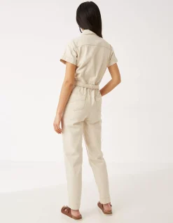 FatFace Imogen Boilersuit Ecru Discount