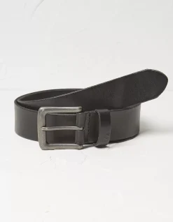FatFace Italian Leather Belt Black Online