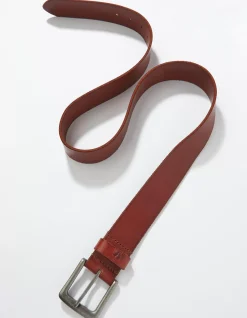 FatFace Italian Leather Belt Tan Hot