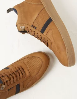 FatFace Jacob High Top Trainer Tan Clearance