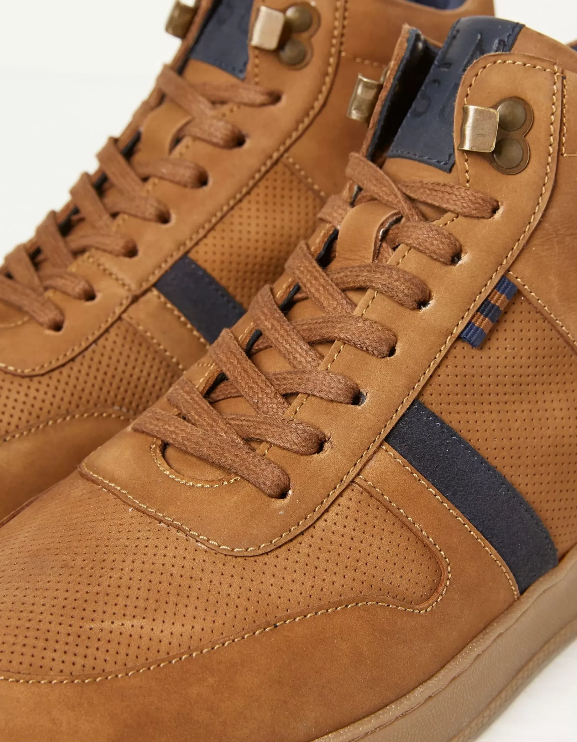 FatFace Jacob High Top Trainer Tan Clearance