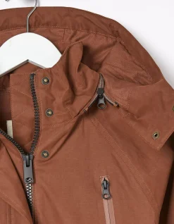 FatFace Juno Waterproof Long Coat Brown Sale
