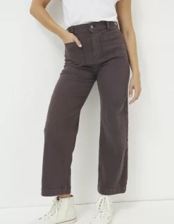FatFace Keswick Wide Leg Jeans Purple