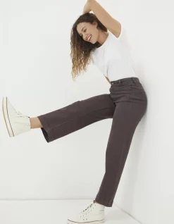 FatFace Keswick Wide Leg Jeans Purple