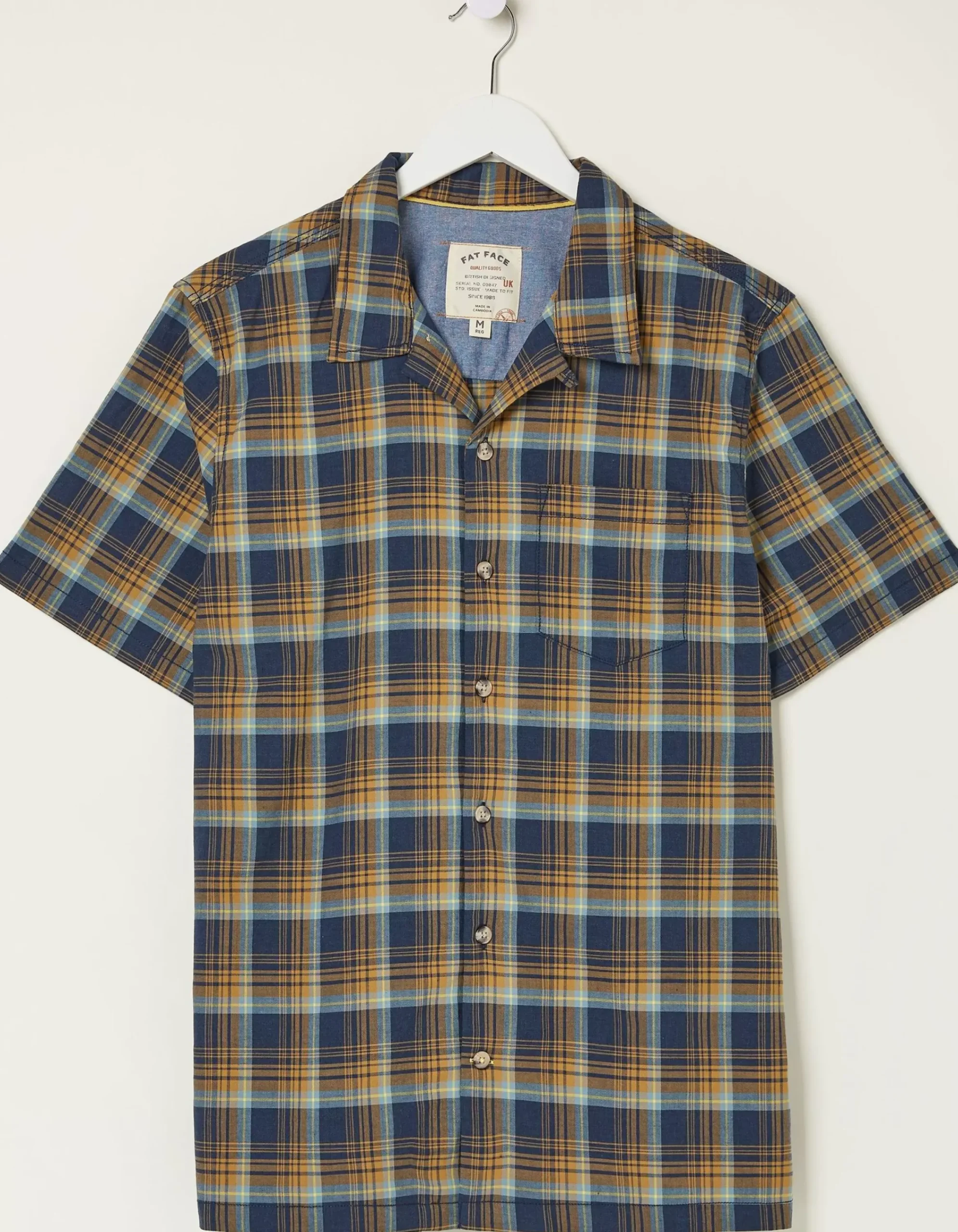 FatFace Kilcoy Check Shirt Navy Hot