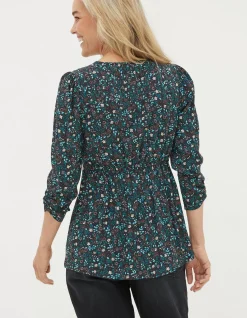 FatFace Kinsey Evergreen Blouse Black Best