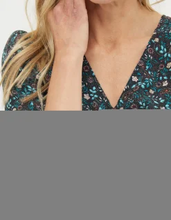FatFace Kinsey Evergreen Blouse Black Best