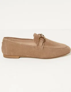FatFace Lainey Flat Loafer Tan Outlet