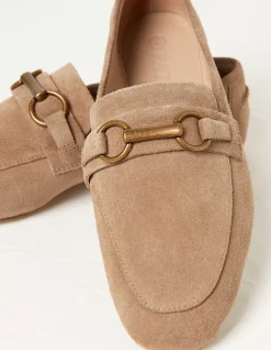 FatFace Lainey Flat Loafer Tan Outlet