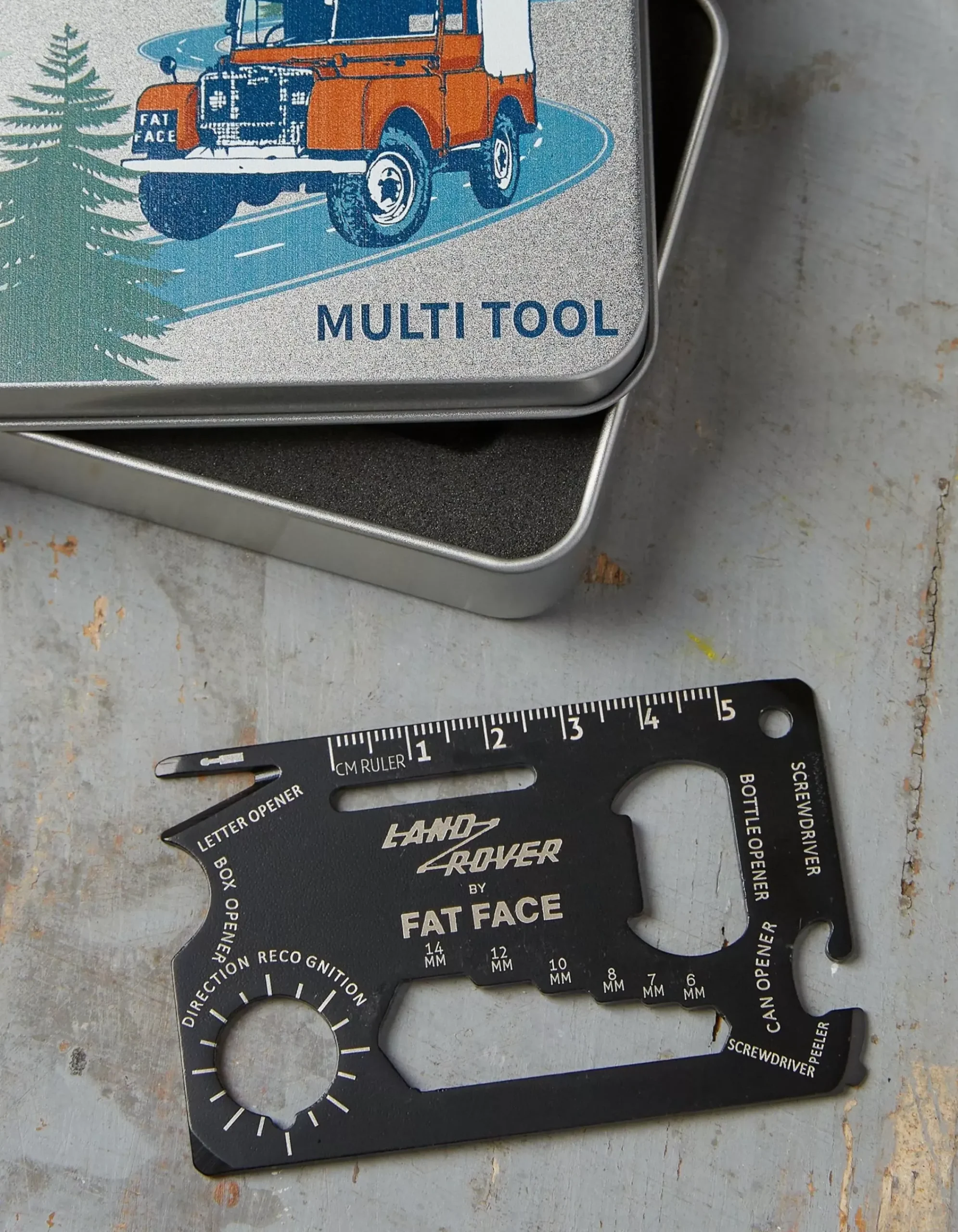 FatFace Land Rover Multi Tool Grey Best
