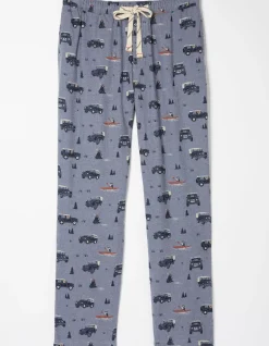 FatFace Land Rover Pyjama Bottoms Chambray Blue New