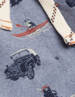 FatFace Land Rover Pyjama Bottoms Chambray Blue New