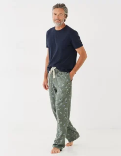FatFace Land Rover Pyjama Bottoms Khaki Green Sale