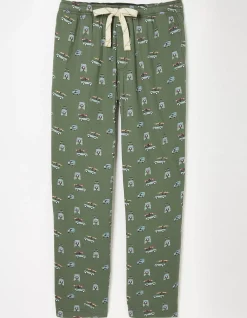 FatFace Land Rover Pyjama Bottoms Khaki Green Sale