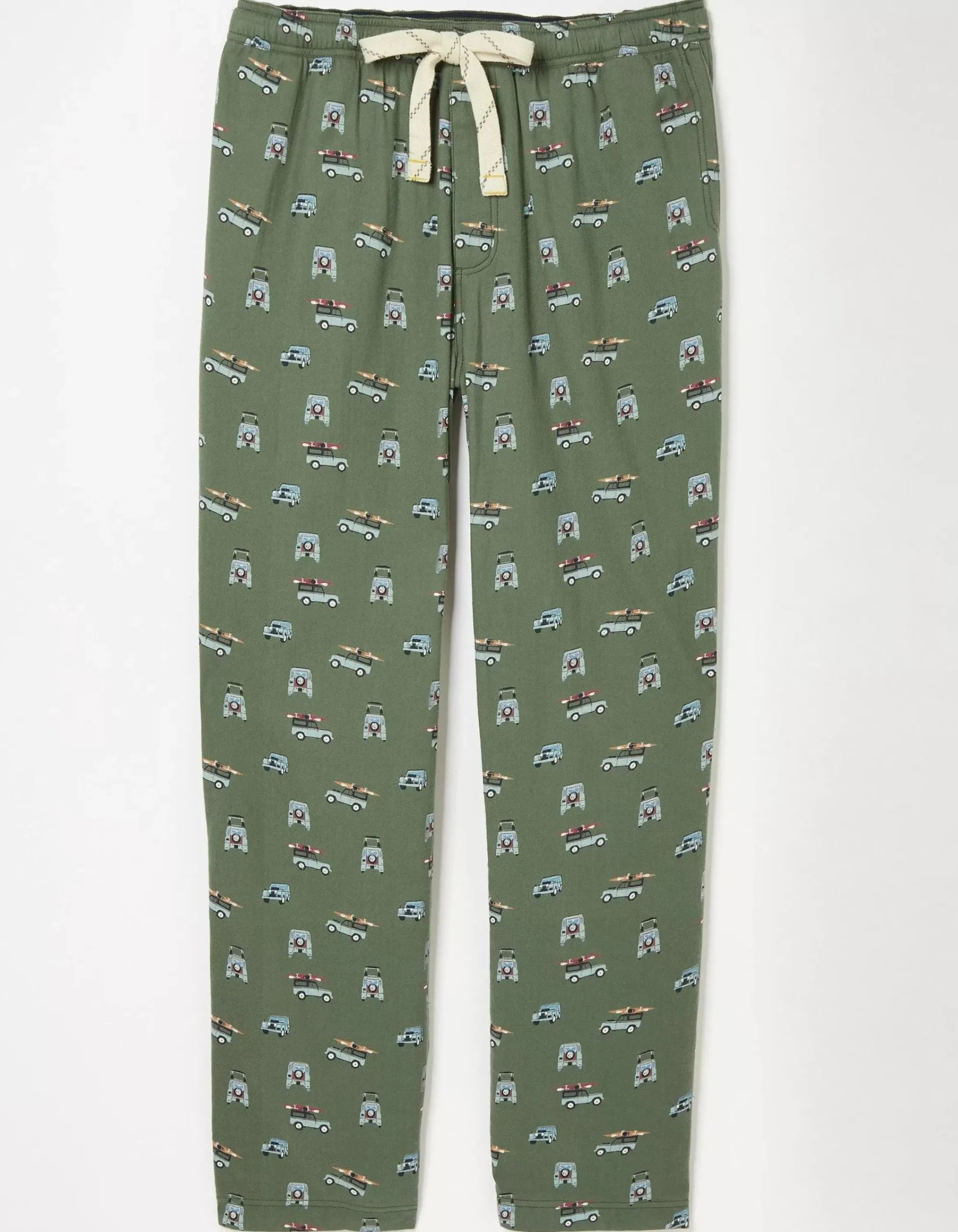 FatFace Land Rover Pyjama Bottoms Khaki Green Sale