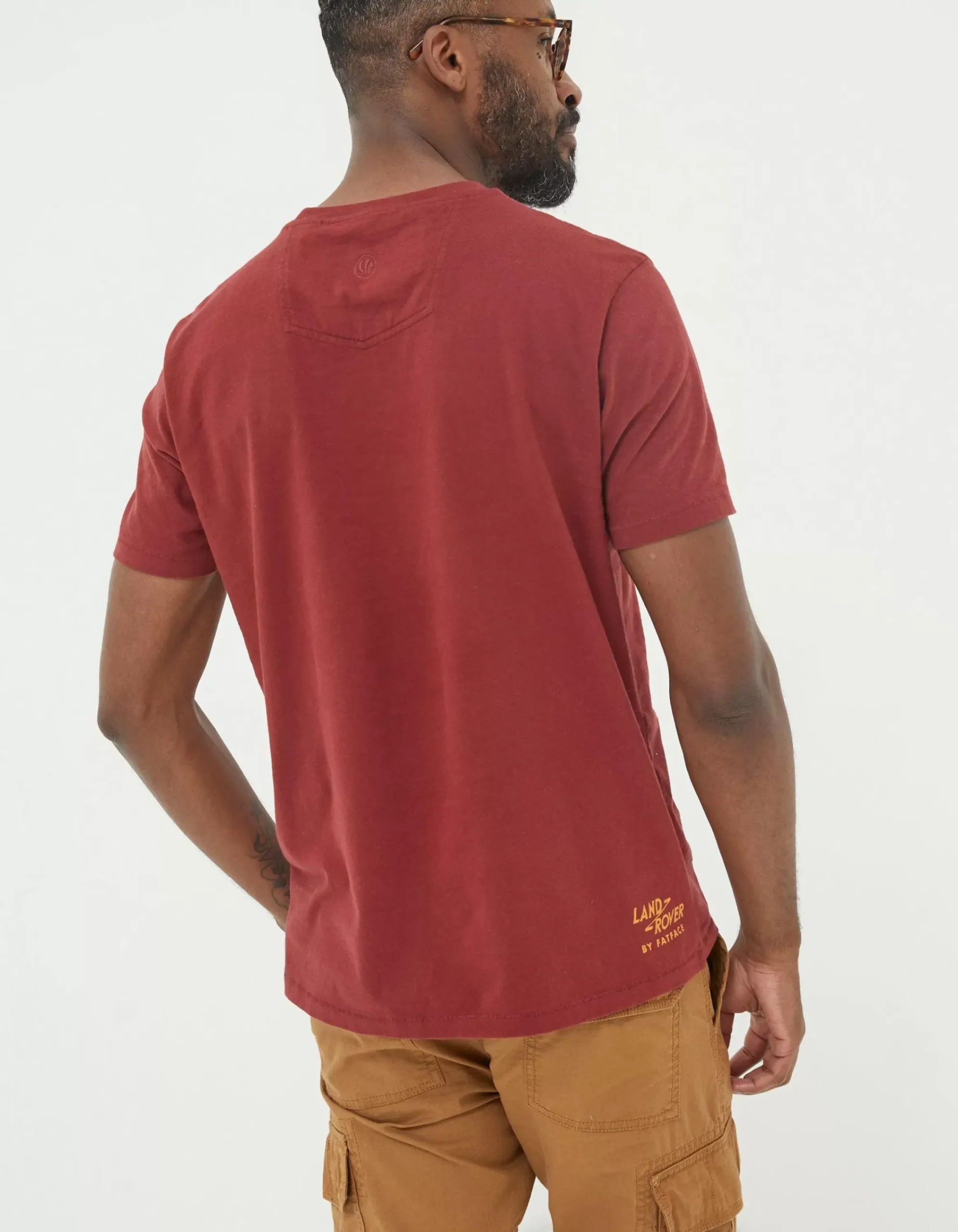 FatFace Land Rover Sunset Road T-Shirt Bright Red Best