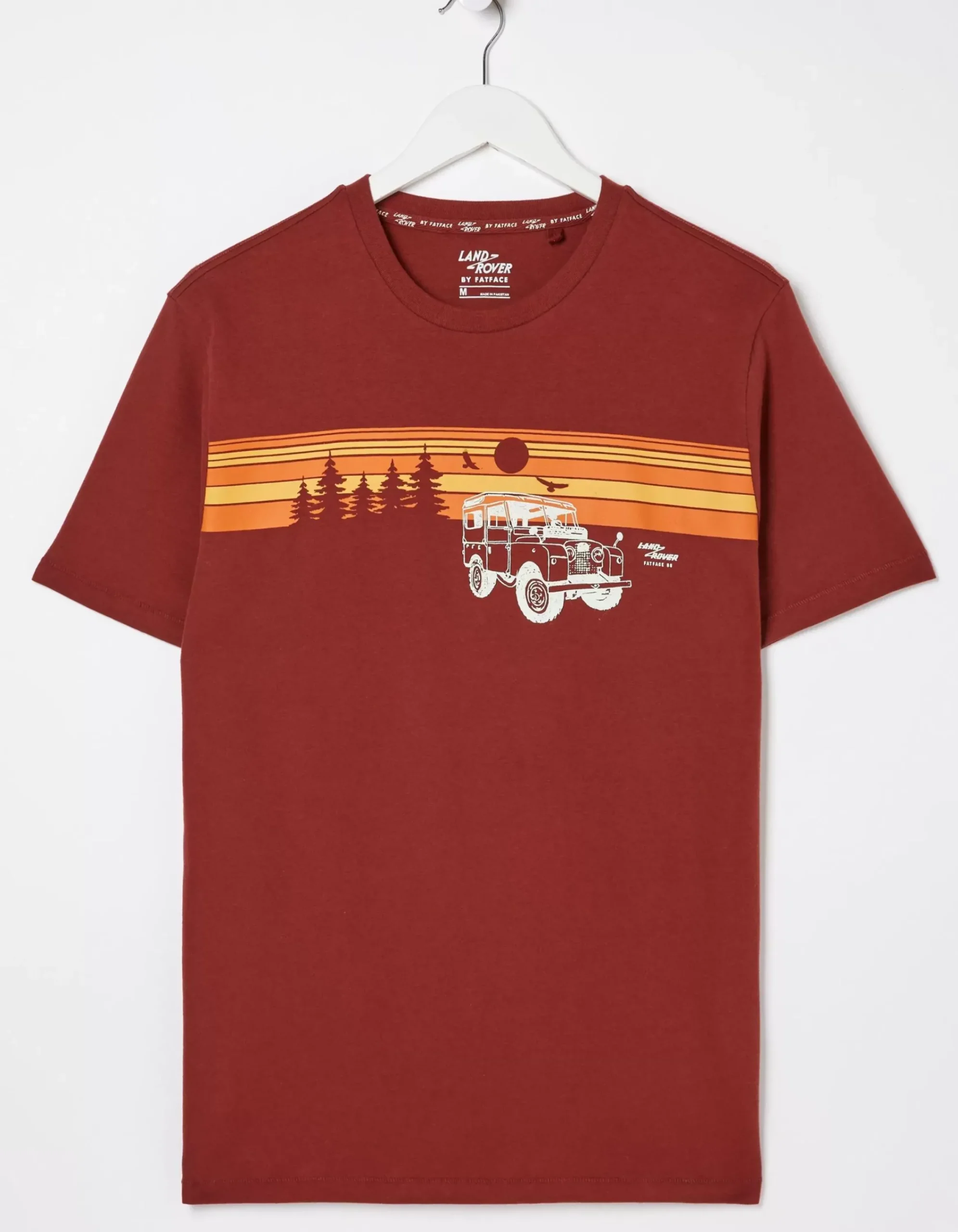 FatFace Land Rover Sunset Road T-Shirt Bright Red Best