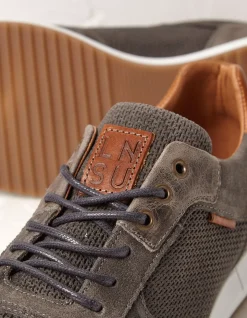 FatFace Leather Trainer Grey Online