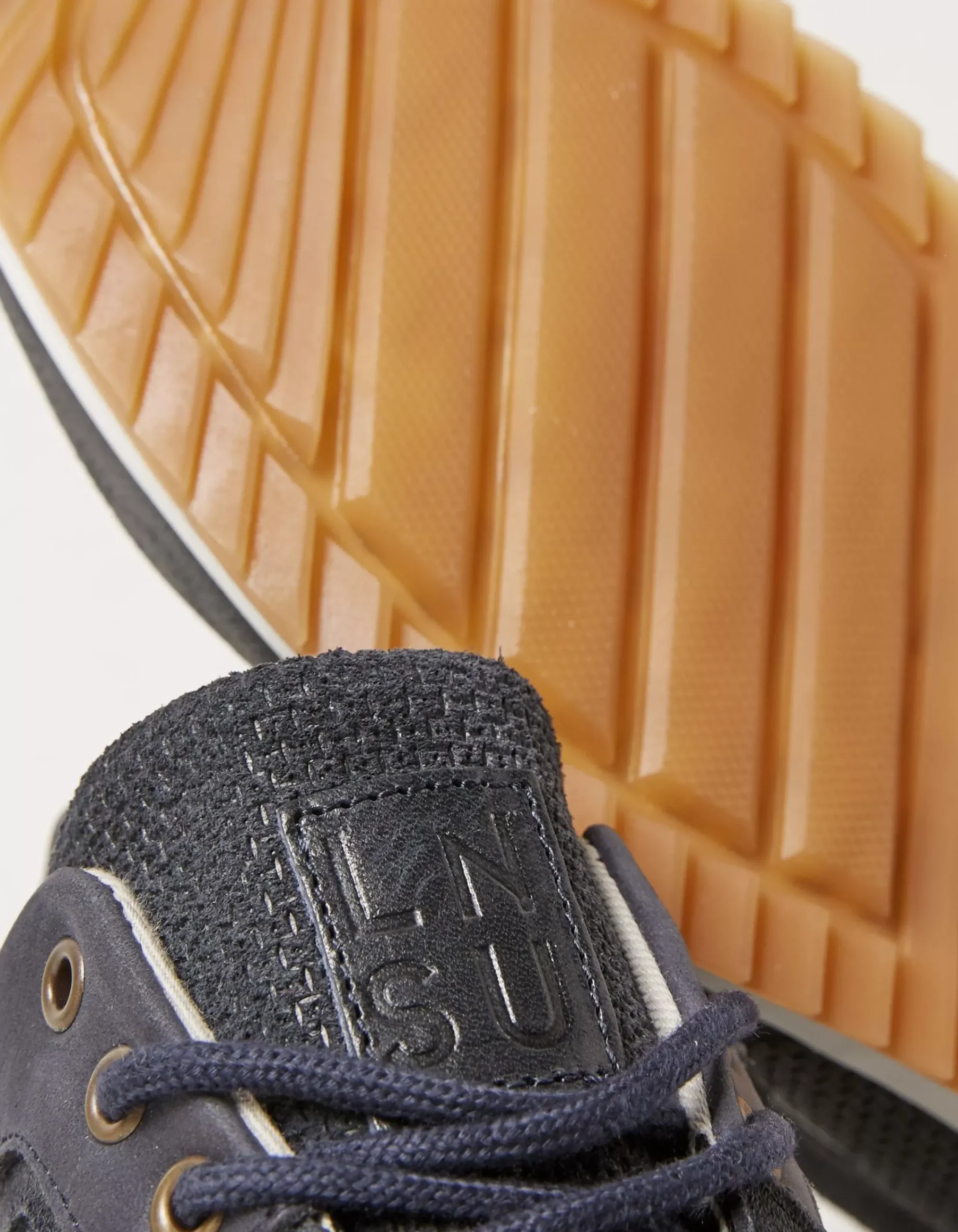FatFace Leather Trainer Navy