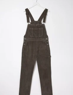 FatFace Lewes Cord Dungaree Charcoal Grey Hot