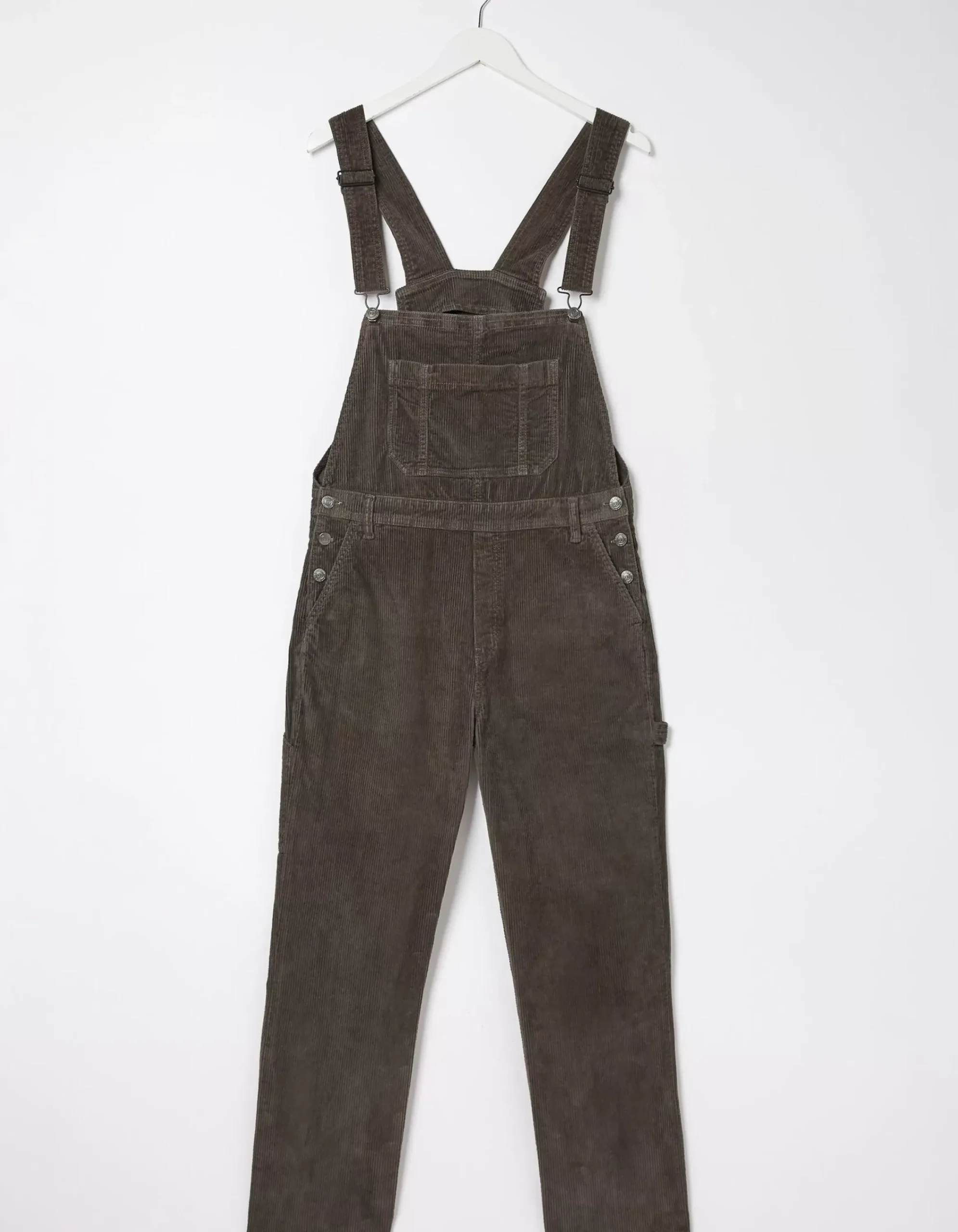 FatFace Lewes Cord Dungaree Charcoal Grey Hot