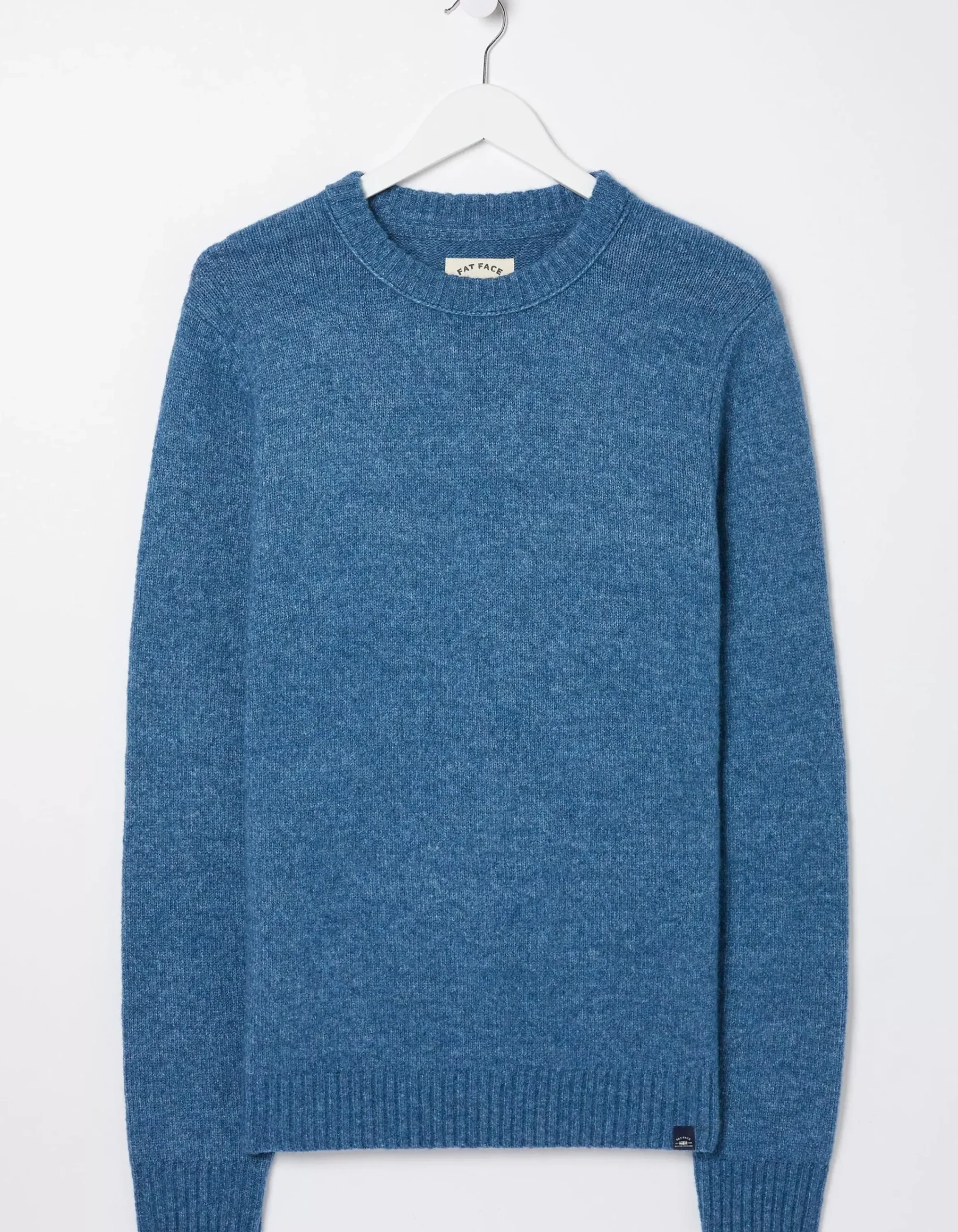 FatFace Lewes Crew Jumper Washed Blue Online