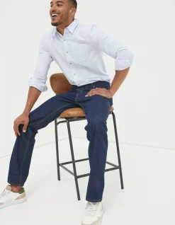 FatFace Lidder Stripe Shirt Light Blue Online