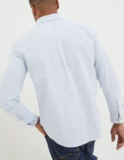 FatFace Lidder Stripe Shirt Light Blue Online