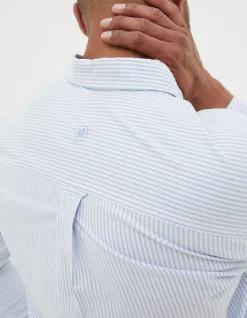 FatFace Lidder Stripe Shirt Light Blue Online