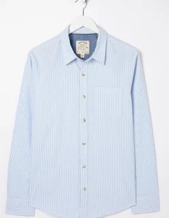 FatFace Lidder Stripe Shirt Light Blue Online