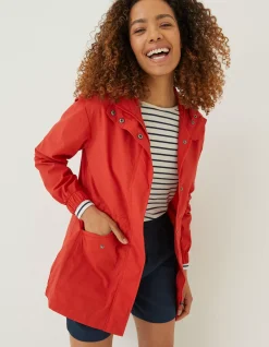 FatFace Lily Lightweight Parka Bright Red Best