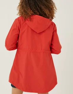 FatFace Lily Lightweight Parka Bright Red Best